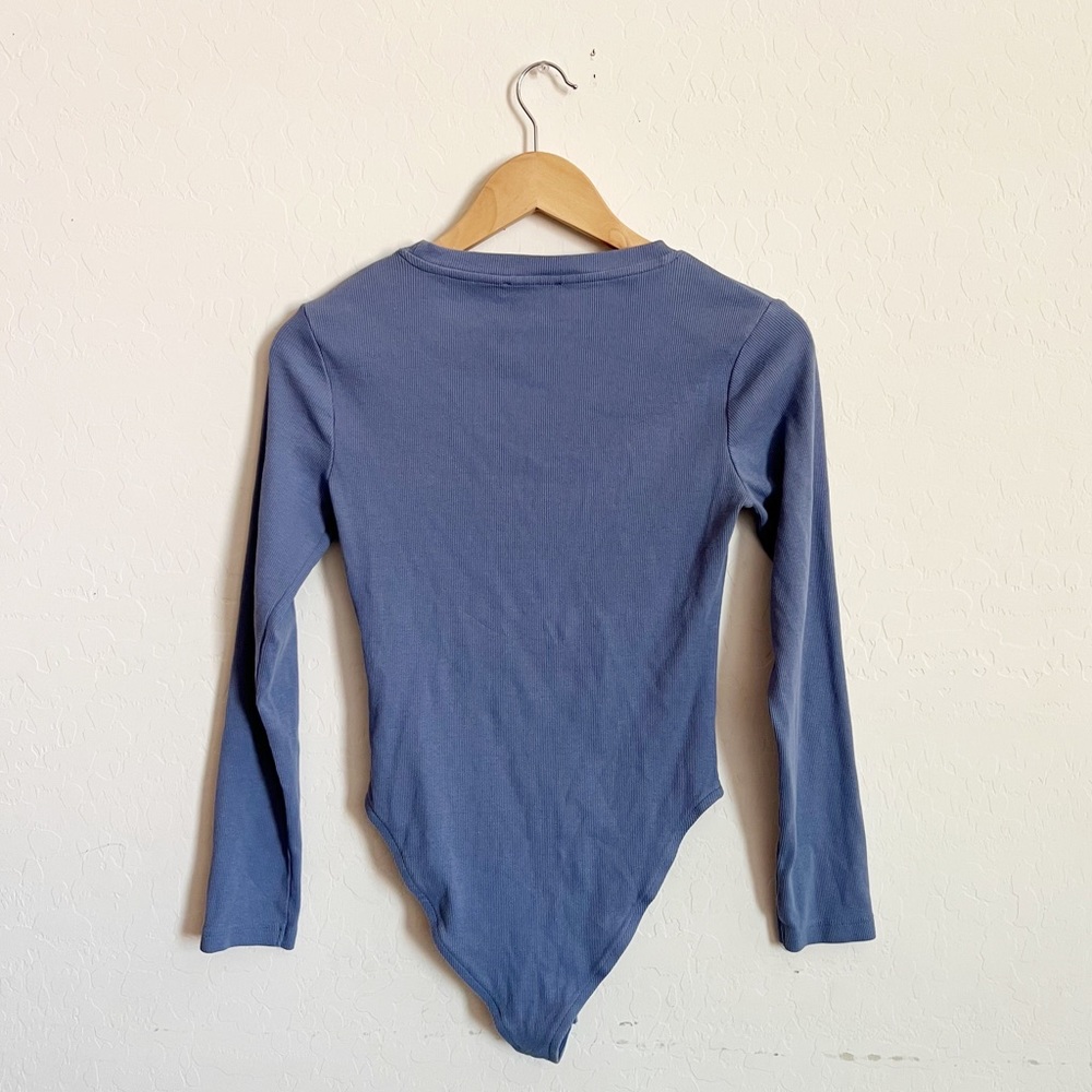 Zara Blue long sleeve bodysuit - Picture 2 of 4